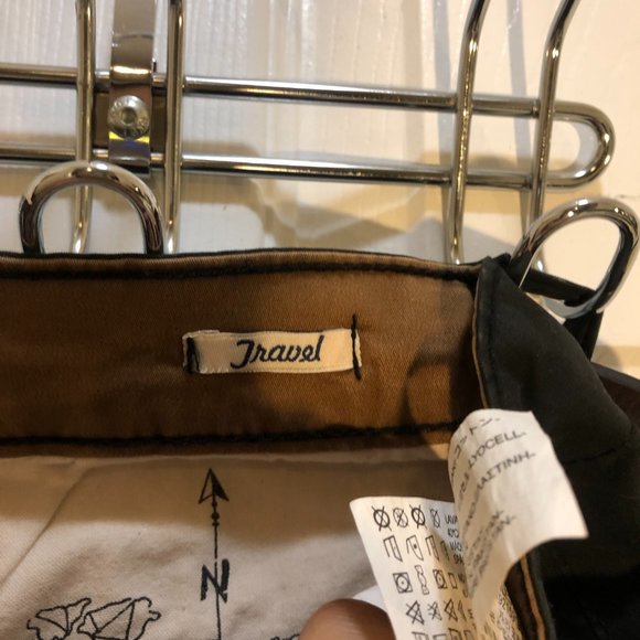 Zara Man Travel Sports Dept. Men's Slim Chino Trouser With Belt Black Size 30 - Picture 5 of 7